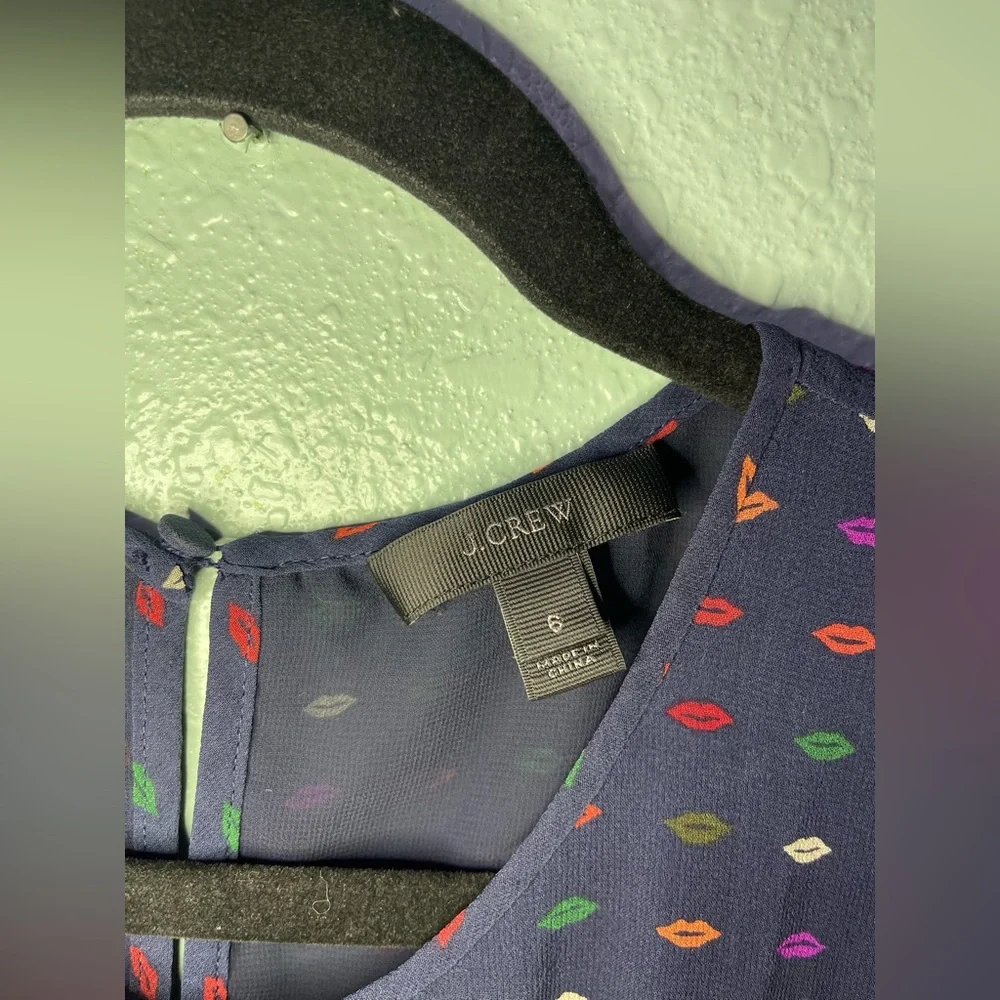 J. Crew Purple and Pink Sleeveless Dress
